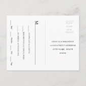 UAwg Response Card Benutzerdefinierte Color Post C Einladungspostkarte (Rückseite)