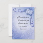 UAWG Response Card Blue Rose RSVP Karte (Rückseite)