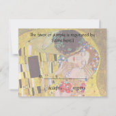 UAWG Response Card: Der Kuss von Gustav Klimt RSVP Karte (Rückseite)