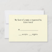 UAWG Response Card: Der Kuss von Gustav Klimt RSVP Karte (Rückseite)