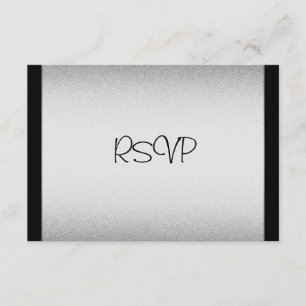 UAWG Response Card Ereignisse Silver Black RSVP Karte