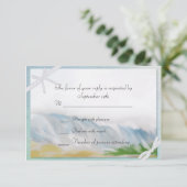UAwg Response Card für die Beach Dune Romance RSVP Karte (Stehend Vorderseite)