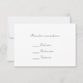 UAwg Response Card für die Beach Dune Romance RSVP Karte (Rückseite)