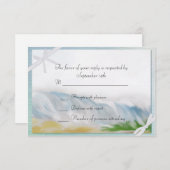 UAwg Response Card für die Beach Dune Romance RSVP Karte (Vorne/Hinten)