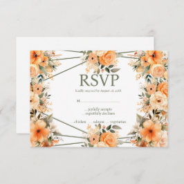 UAwg Response Card für die Sommermenüs der Peach S RSVP Karte