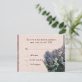UAWG Response Card - Impressionistische Lilacs RSVP Karte (Stehend Vorderseite)