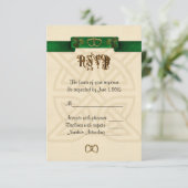 UAWG Response Card irisches Thema RSVP Karte (Stehend Vorderseite)