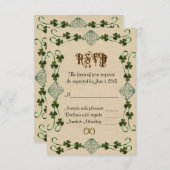 UAWG Response Card Irish Unity Knoten RSVP Karte (Vorne/Hinten)
