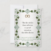 UAWG Response Card Irish Unity Knoten RSVP Karte (Rückseite)