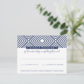 UAWG RESPONSE CARD Modernes Geo RSVP Karte (Stehend Vorderseite)