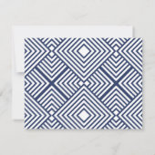 UAWG RESPONSE CARD Modernes Geo RSVP Karte (Rückseite)