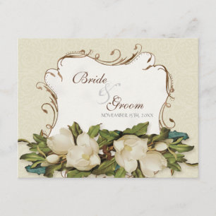 UAWG Response Card Vintag Magnolia Wirbel Damask RSVP Karte