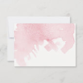 UAWG Response Einfaches Watercolor Wash Brush Stro RSVP Karte (Rückseite)