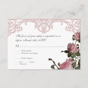 UAWG Response Einladungskarte - Trellis Rose Vinta