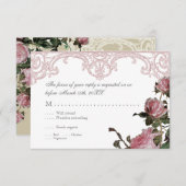 UAWG Response Einladungskarte - Trellis Rose Vinta (Vorne/Hinten)