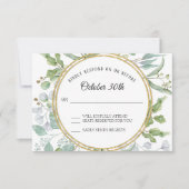 UAWG Response Eukalyptus Gold Folienkarte Einladung (Vorderseite)