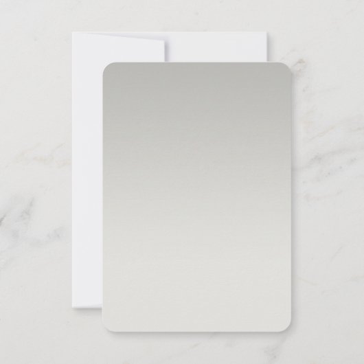 UAWG Response Französische Blume Markt Art Gray Om RSVP Karte (Rückseite)