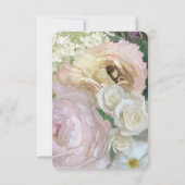 UAWG Response Französische Blume Markt Peony Hydra RSVP Karte (Rückseite)