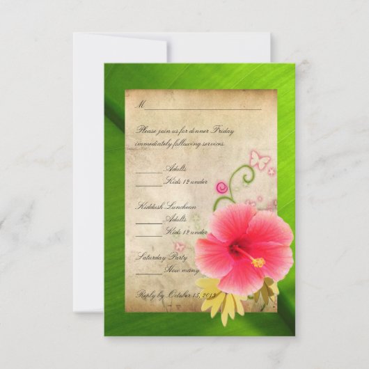 UAWG Response-Karte 1 RSVP Karte (Vorderseite)