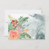 uAwg Response-Karte für das Wappen in florfarbenem RSVP Karte (Rückseite)