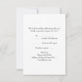 UAWG Response-Karte Rot Alle Veranstaltungen RSVP Karte (Rückseite)