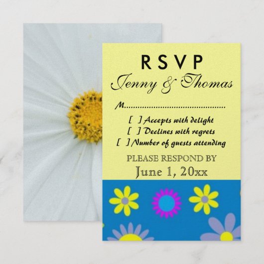 UAWG Response-Karte RSVP Karte (Vorne/Hinten)