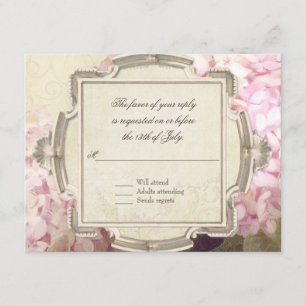 UAWG Response Parisian Vintag Hydrangea Manor RSVP Karte
