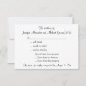 UAWG Romantic Beach Wedding - Einladung (Rückseite)