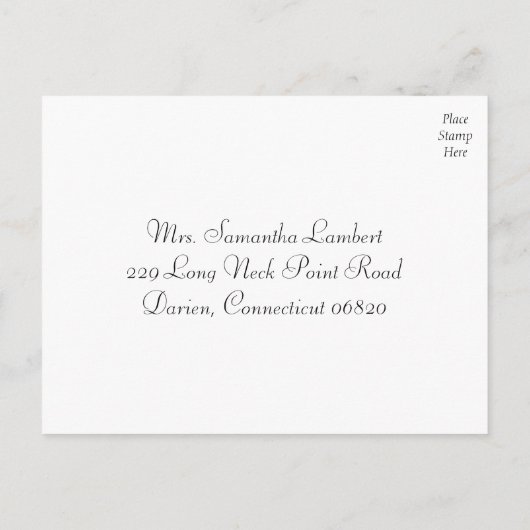 UAWG Rosa und weiße HerzHände Liebe - Menü Einladungspostkarte (Rückseite)