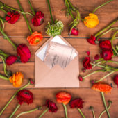 UAWG Rose Tropfen Glitzer Brautparty Hochzeit RSVP Karte