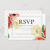 UAwg | Rote Gelbe Flora Einladung (Vorne/Hinten)