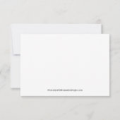 UAWG | Royal Wedding Elegante Gold Script RSVP Karte (Rückseite)