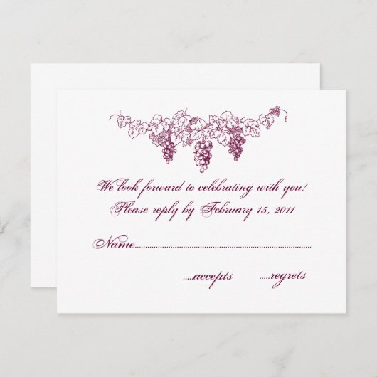 UAwg RSVP Karte (Vorne/Hinten)