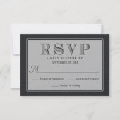 UAWG Rustic Black Burlap Wedding Antwort (Vorderseite)