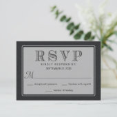 UAWG Rustic Black Burlap Wedding Antwort (Stehend Vorderseite)