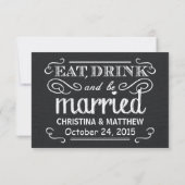 UAWG Rustic Black Burlap Wedding Antwort (Rückseite)