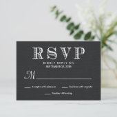UAWG Rustic Burlap Wedding Antwort - Schwarz (Stehend Vorderseite)