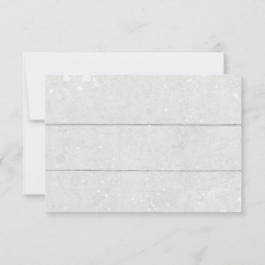 UAWG Rustikale Aquarellfarben Weißer Kürbis Holz Einladung (Rückseite)