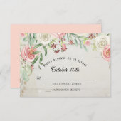 UAWG Rustikale Wasserfarben Rodelbahn mit Aussicht Einladung (Vorne/Hinten)