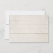 UAWG Rustikaler Barmherd Blumenreath Roses Rose Ro RSVP Karte (Rückseite)