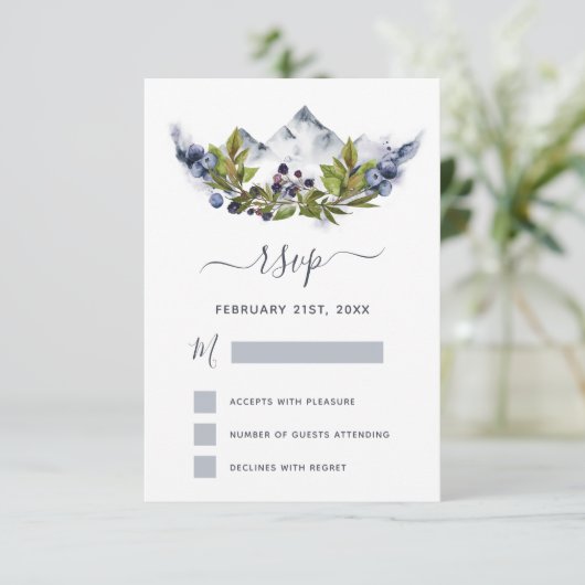 UAWG Rustikaler Wald Wasserfarbe Moderne Einladung (Stehend Vorderseite)