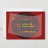 UAWG Save the Date chinesische Hochzeitskarte (Rückseite)