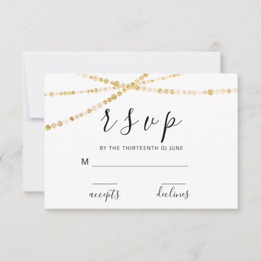 UAWG Schwarz-weiße Rose Frische Pasta machen RSVP Karte (Vorderseite)