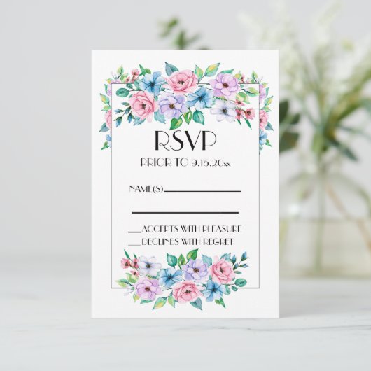 UAWG Siehe Rückseite RSVP Karte (Stehend Vorderseite)