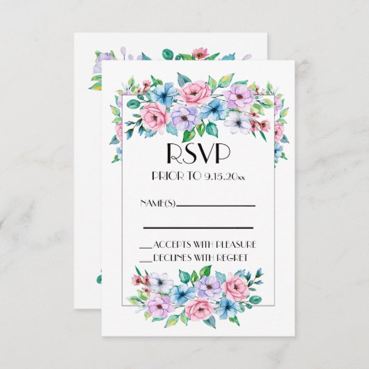 UAWG Siehe Rückseite RSVP Karte (Vorne/Hinten)