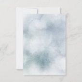 UAWG | Silver Blue Winter Wonderland RSVP Karte (Rückseite)