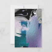 UAwg | Silver Metallic Aquamarin Lilac Einladung (Rückseite)