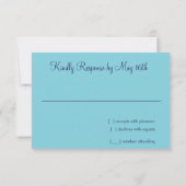 UAwg Silver Star Glittery Confetti RSVP Karte (Rückseite)