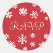 UAWG Snowflakes Envelope Sticker Siegel (Vorderseite)
