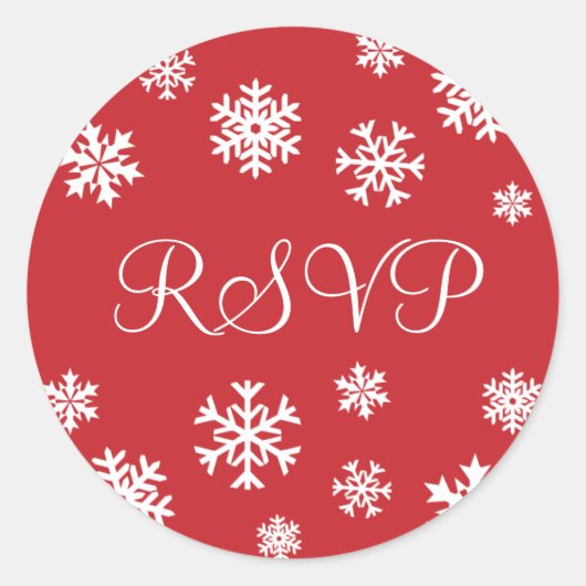 UAWG Snowflakes Envelope Sticker Siegel (Vorderseite)